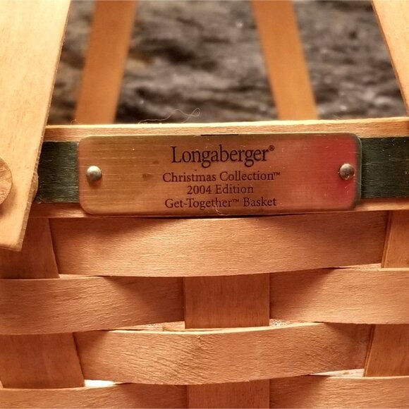 2004 Longaberger Green Get Together Basket Christmas Collection Protector Liner - Picture 2 of 9